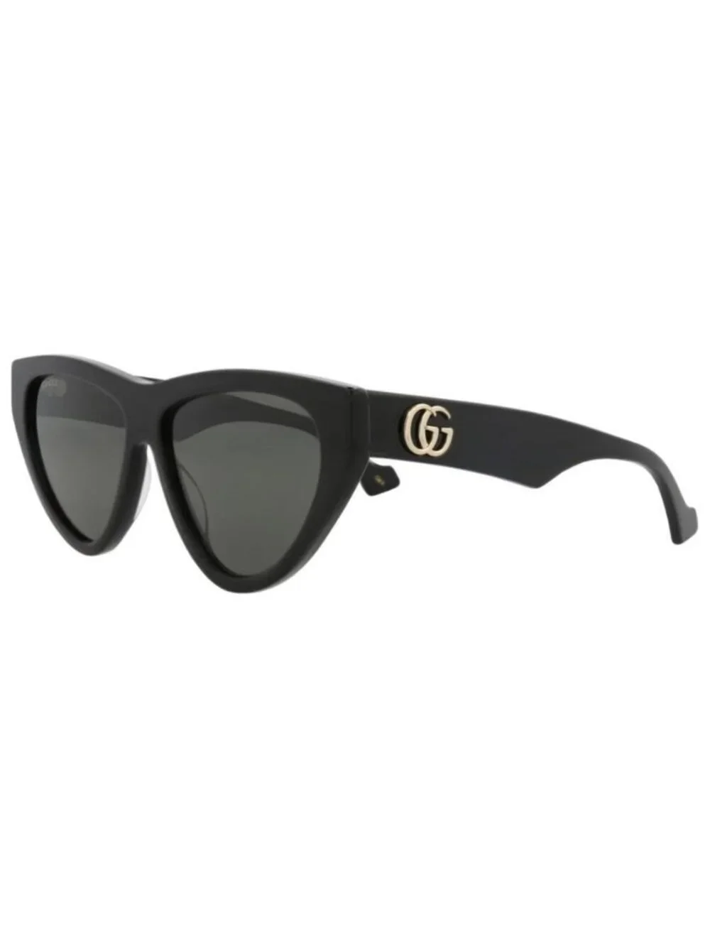 New New Gucci Womens Cat Eye Black Black Grey Fashion Designer Sunglasses